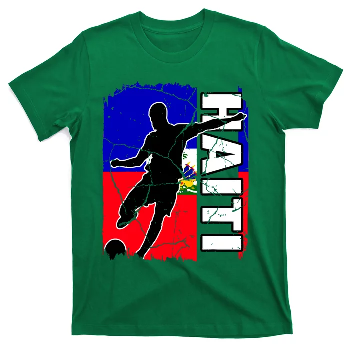 Haitian Soccer Team Haiti Flag Jersey Football Fans T-Shirt