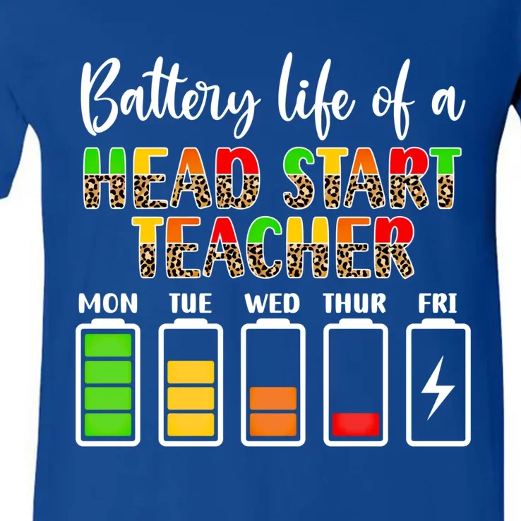 Head Start Teacher Battery Life Head Start Teachers Great Gift V-Neck T-Shirt