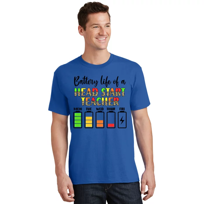 Head Start Teacher Battery Life Head Start Teachers Gift T-Shirt