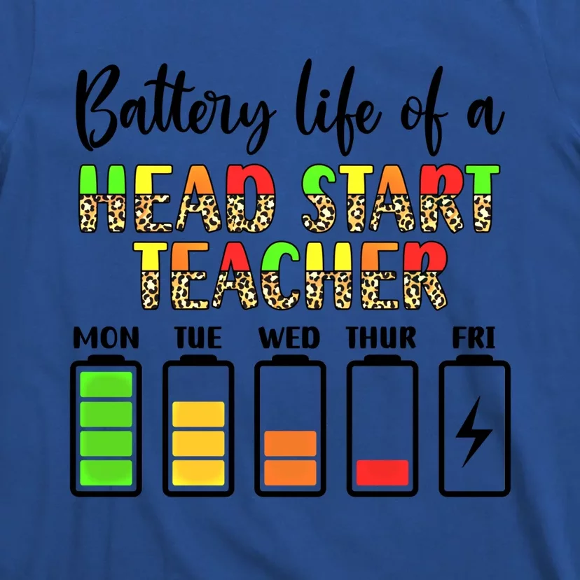 Head Start Teacher Battery Life Head Start Teachers Gift T-Shirt