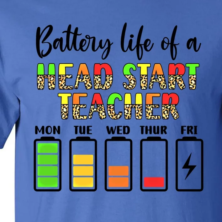 Head Start Teacher Battery Life Head Start Teachers Gift Tall T-Shirt