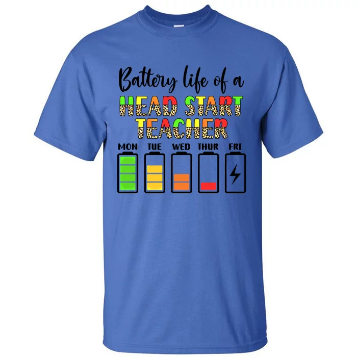 Head Start Teacher Battery Life Head Start Teachers Gift Tall T-Shirt