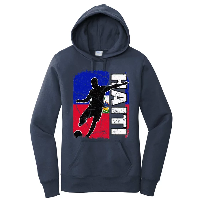 Haitian Soccer Team Haiti Flag Jersey Fans Women's Pullover Hoodie