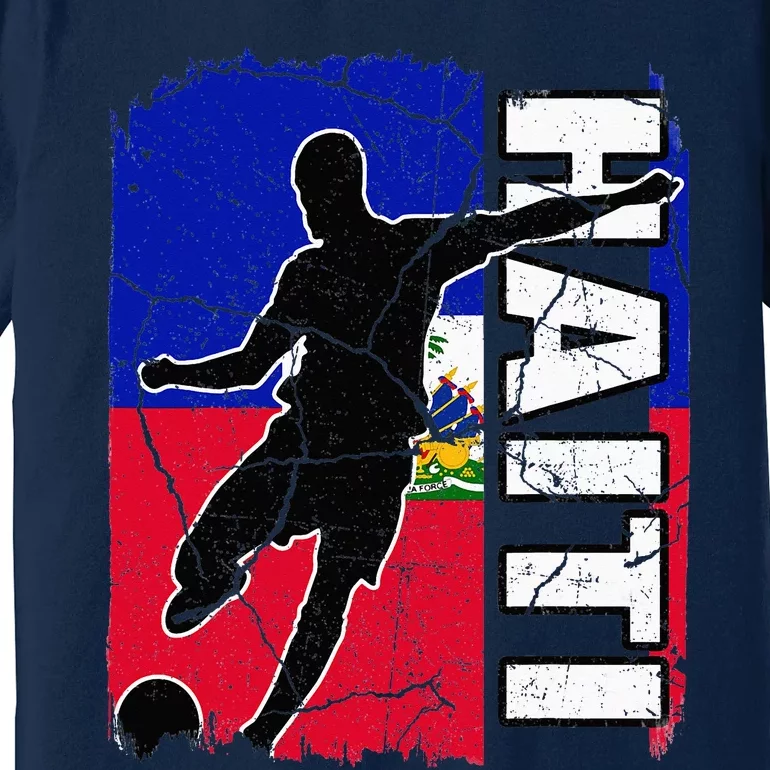 Haitian Soccer Team Haiti Flag Jersey Fans Premium T-Shirt