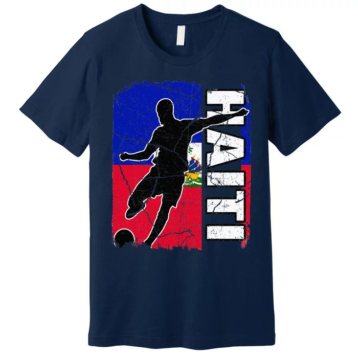 Haitian Soccer Team Haiti Flag Jersey Fans Premium T-Shirt