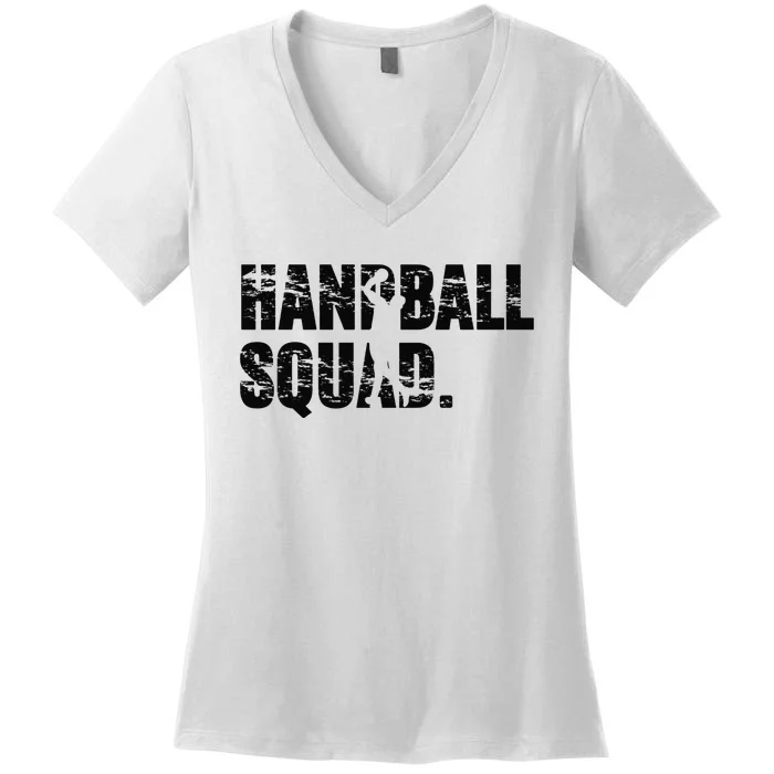 Handball Squad Team Sports Indoor Handball Player Women's V-Neck T-Shirt