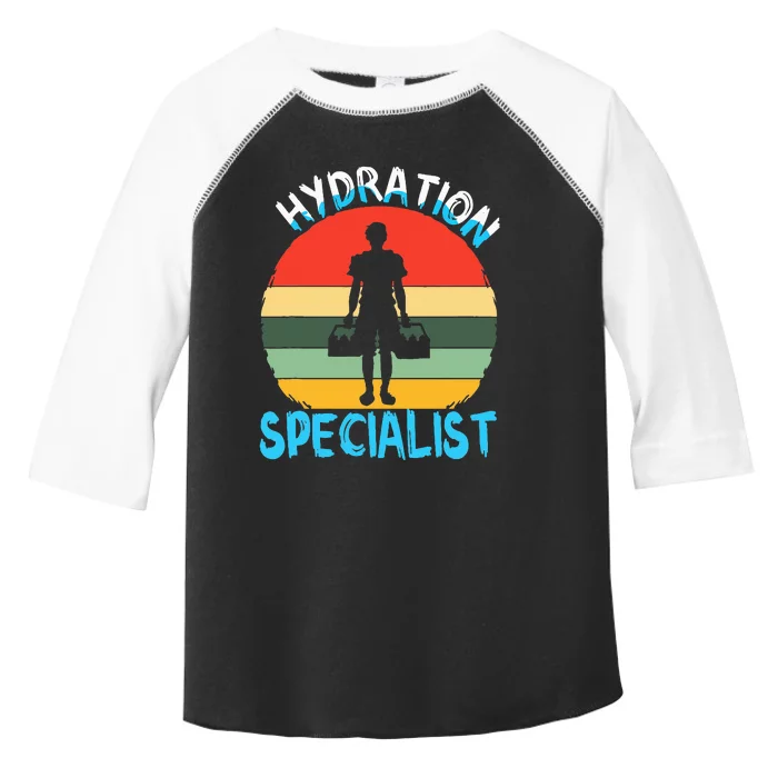 Hydration Specialist Team Manager Football Hydrated Waterboy Toddler Fine Jersey T-Shirt