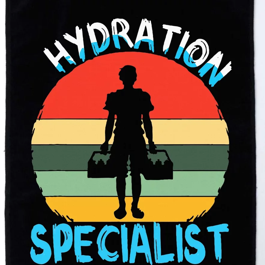 Hydration Specialist Team Manager Football Hydrated Waterboy Platinum Collection Golf Towel