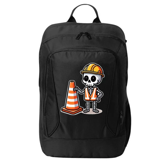 Halloween Skeleton Traffic Cone City Backpack