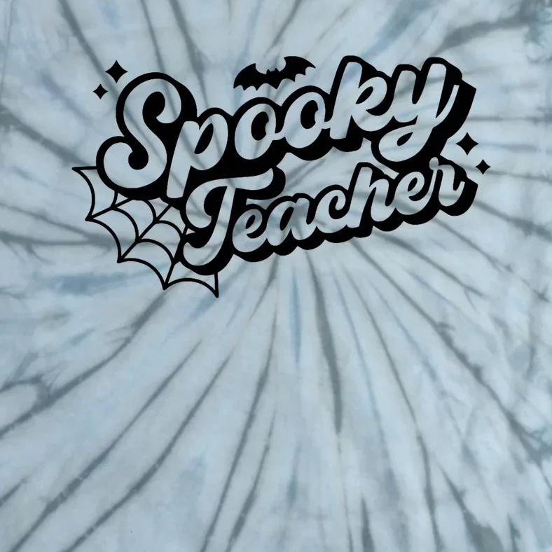 Halloween Spooky Teacher Trick Or Teach Funny Halloween Tie-Dye T-Shirt