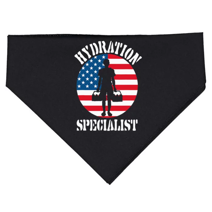 Hydration Specialist Team Manager Football Hydrated Waterboy USA-Made Doggie Bandana