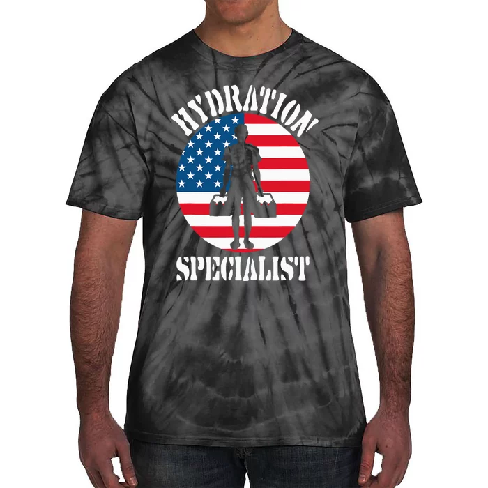 Hydration Specialist Team Manager Football Hydrated Waterboy Tie-Dye T-Shirt