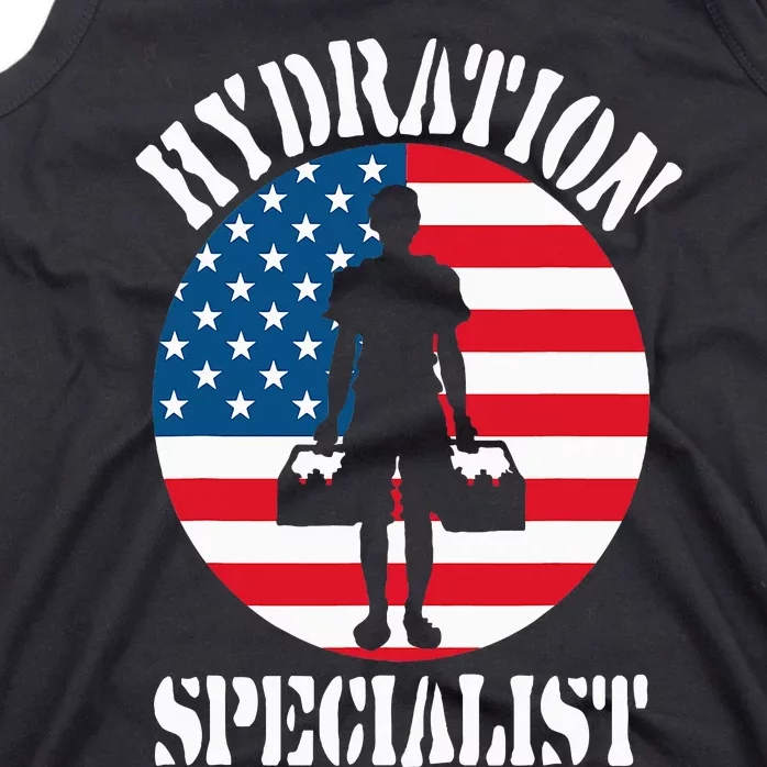 Hydration Specialist Team Manager Football Hydrated Waterboy Tank Top