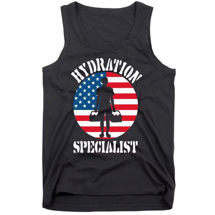 Hydration Specialist Team Manager Football Hydrated Waterboy Tank Top