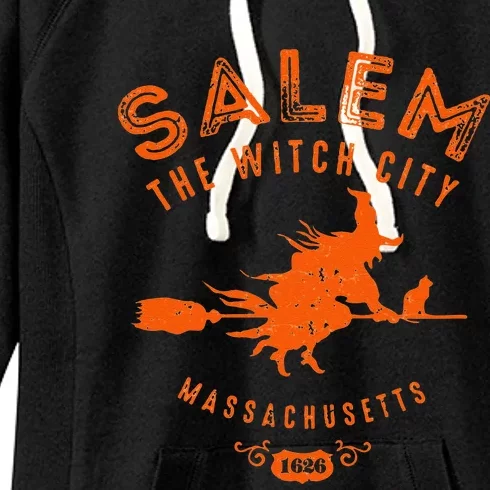 Halloween Salem The Witch City Women's Fleece Hoodie