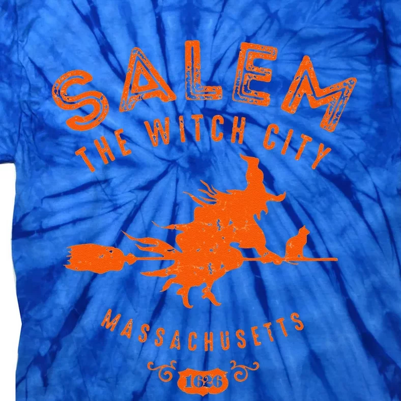 Halloween Salem The Witch City Tie-Dye T-Shirt