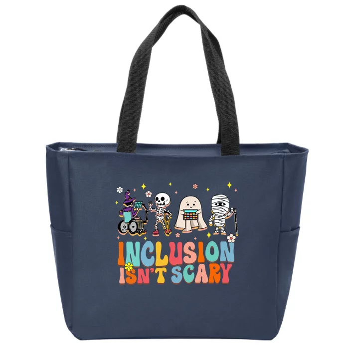 Halloween Sped Teacher Ghost Mummy Zip Tote Bag