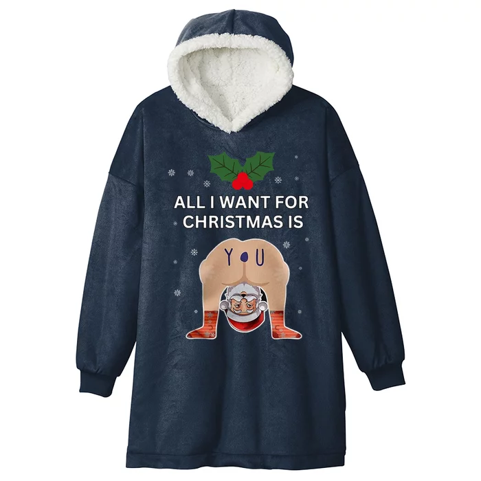 Hilarious Situations Ugly Christmas Sweater Hooded Wearable Blanket