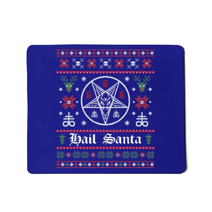 Hail Santa Ugly Christmas Sweater Gift Mousepad