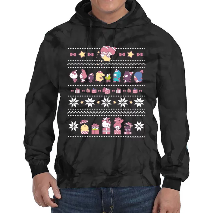 Hello Sanrio Ugly Christmas Sweater Hoodie Tie Dye Hoodie