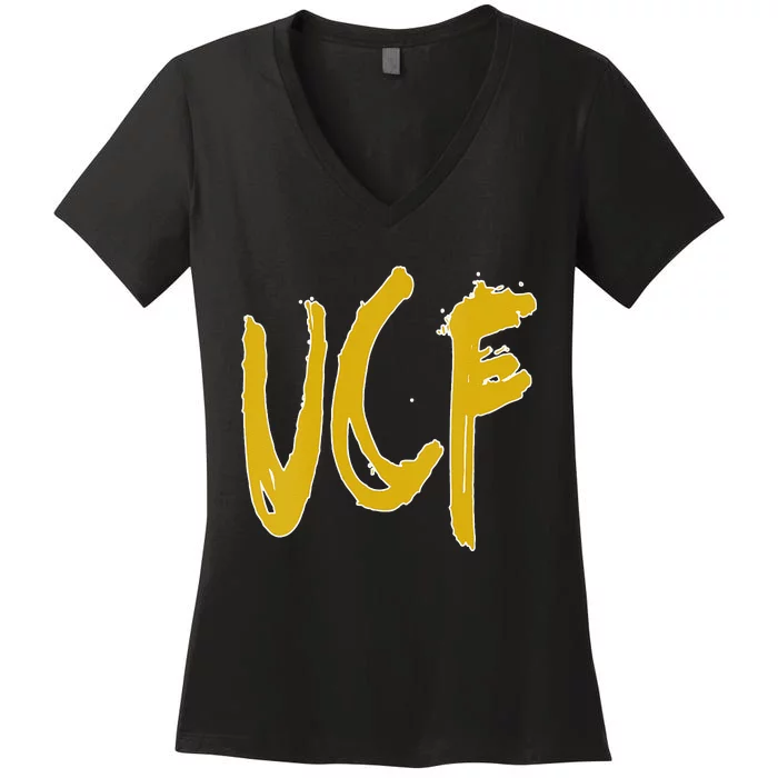 Homemade Sloppy UCF College Sport Women's V-Neck T-Shirt