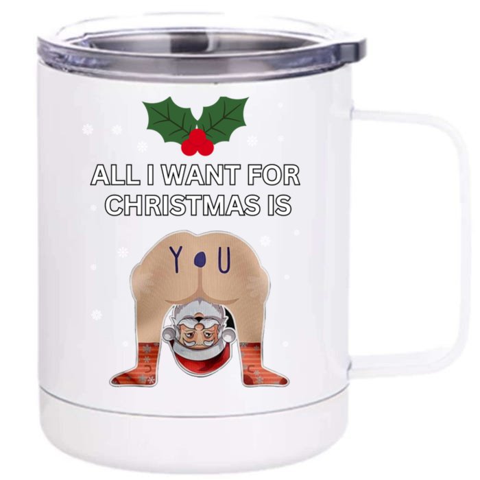 Hilarious Situations Ugly Christmas Front & Back 12oz Stainless Steel Tumbler Cup