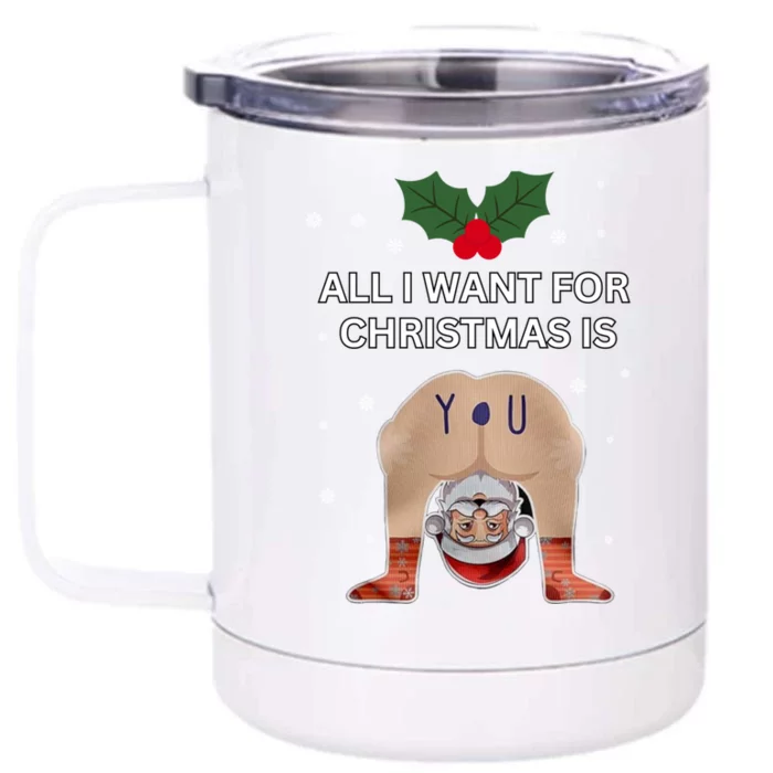 Hilarious Situations Ugly Christmas Front & Back 12oz Stainless Steel Tumbler Cup