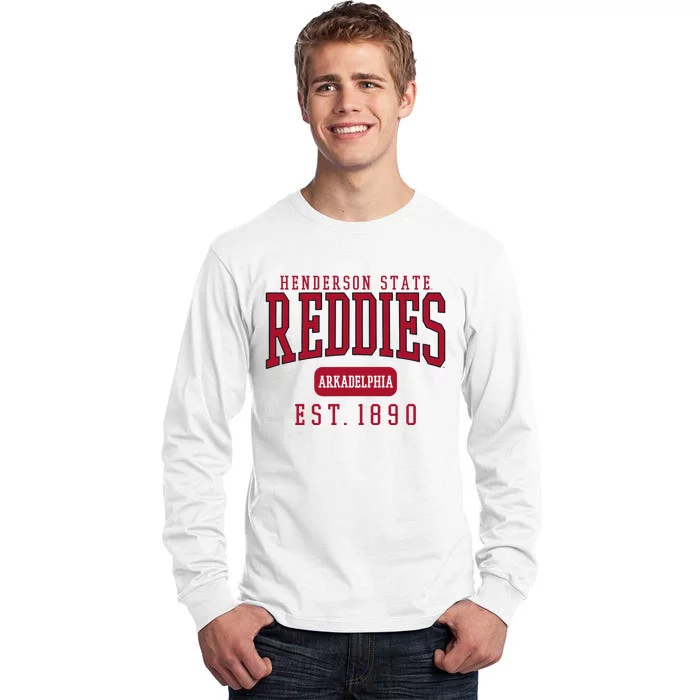 Henderson State University Hsu Reddies Est. Date Tall Long Sleeve T-Shirt