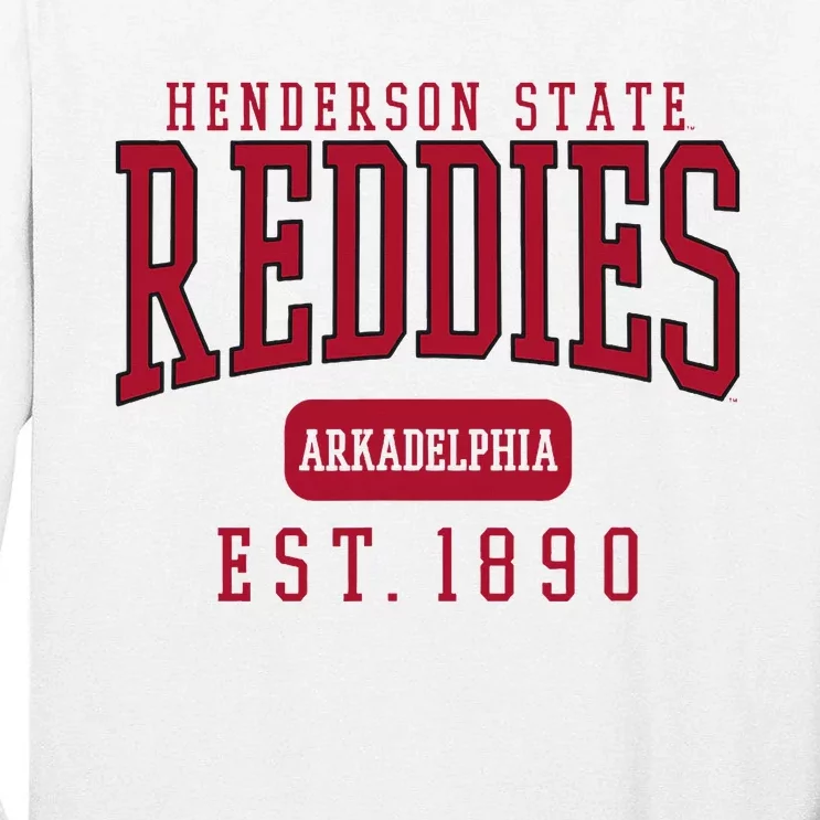 Henderson State University Hsu Reddies Est. Date Tall Long Sleeve T-Shirt