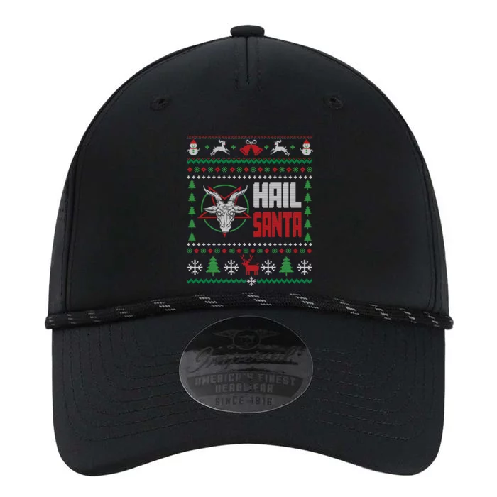 Hail Santa Ugly Christmas Gift Performance The Dyno Cap