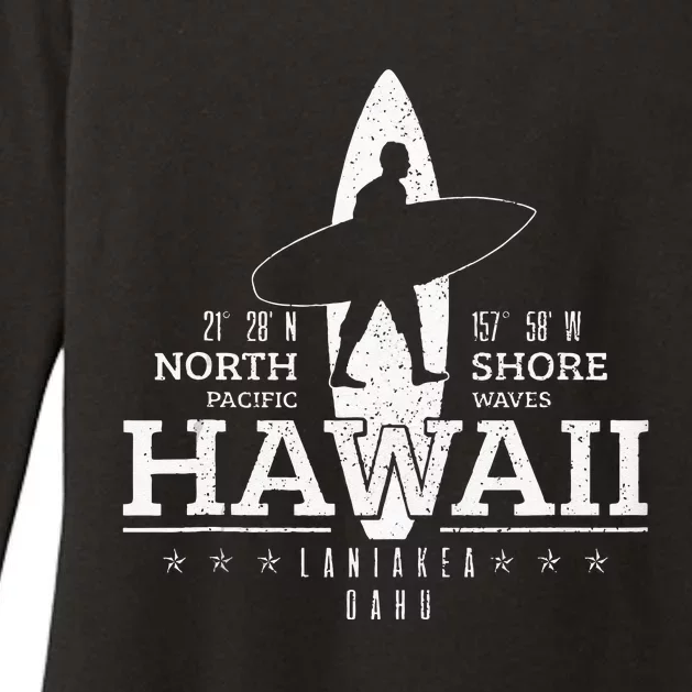 Hawaii Surfing Uaho Beach North Shore Surf Surfer Gift Womens CVC Long Sleeve Shirt