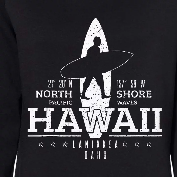 Hawaii Surfing Uaho Beach North Shore Surf Surfer Gift Womens California Wash Sweatshirt