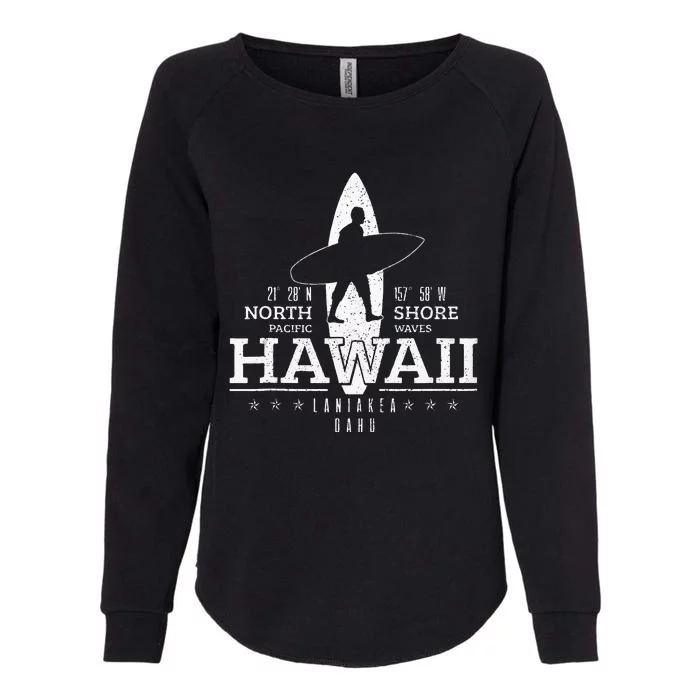 Hawaii Surfing Uaho Beach North Shore Surf Surfer Gift Womens California Wash Sweatshirt