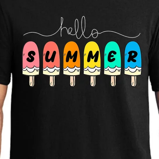 Hello Summer Vacation Ice Cream Pajama Set