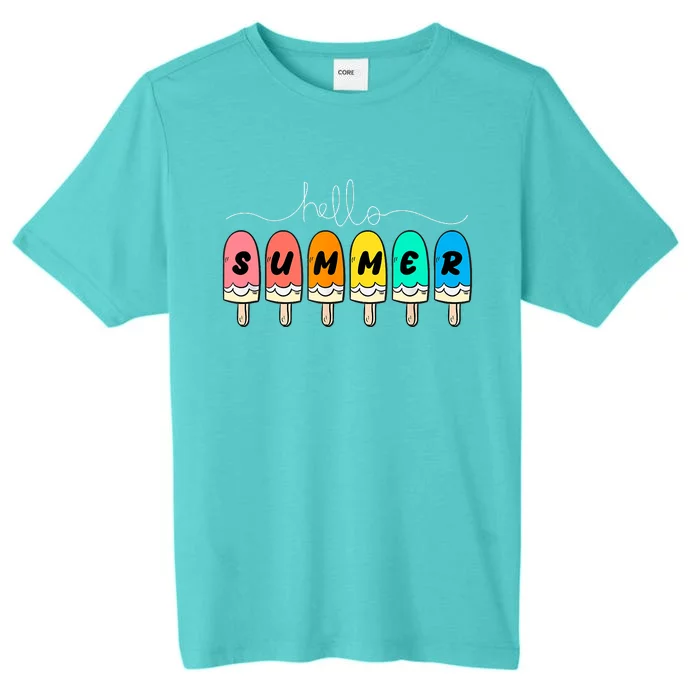 Hello Summer Vacation Ice Cream ChromaSoft Performance T-Shirt