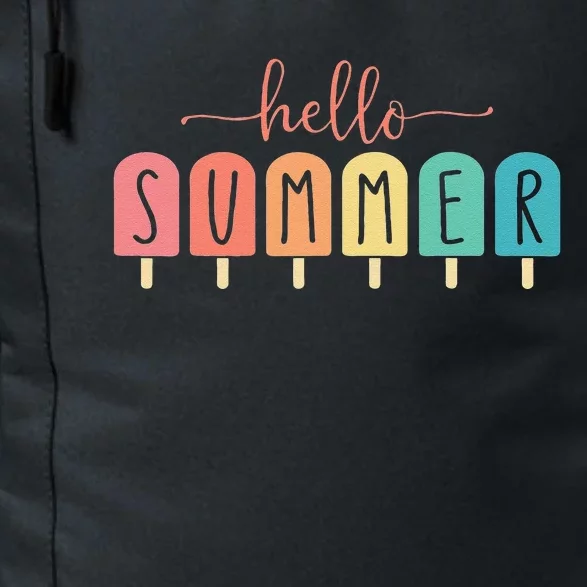 Hello Summer Vacation Ice Cream Popsicle Ice Lolly Gift Daily Commute Backpack