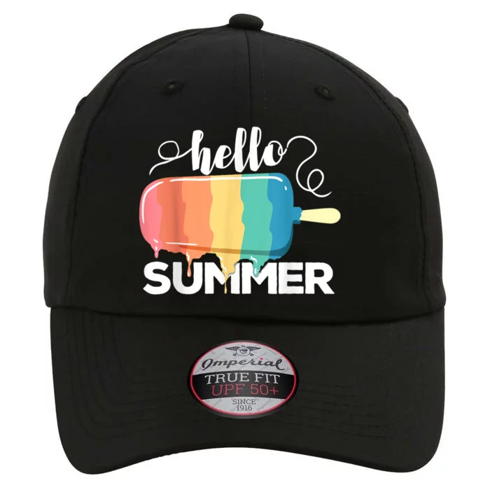 Hello Summer Vacation Beach Ice Cream Popsicle Summer Vibes The Original Performance Cap