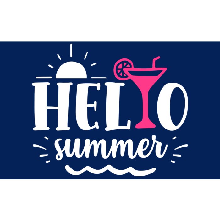 Hello Summer Vacation Fun Bumper Sticker