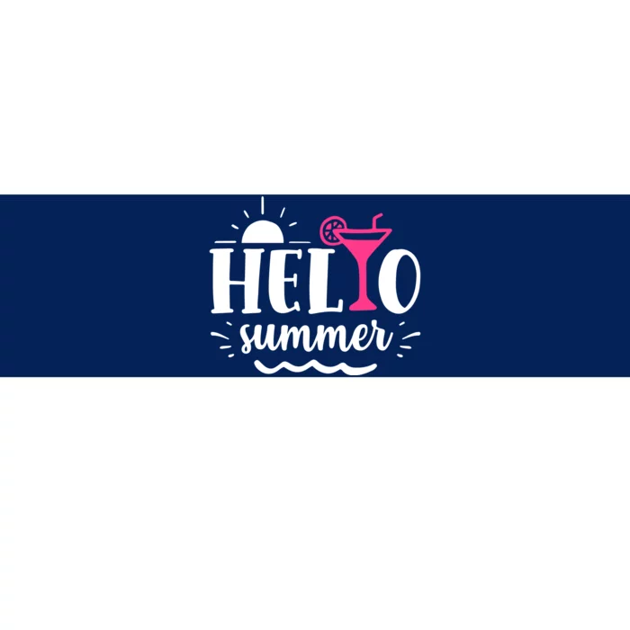 Hello Summer Vacation Fun Bumper Sticker