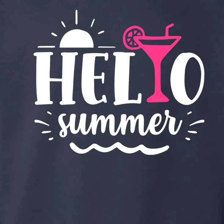 Hello Summer Vacation Fun Toddler Hoodie