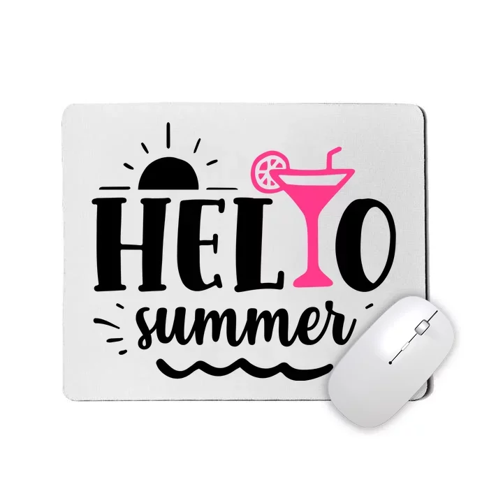 Hello Summer Vacation Fun Mousepad