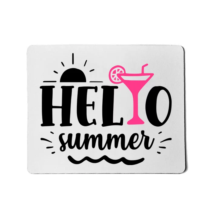 Hello Summer Vacation Fun Mousepad