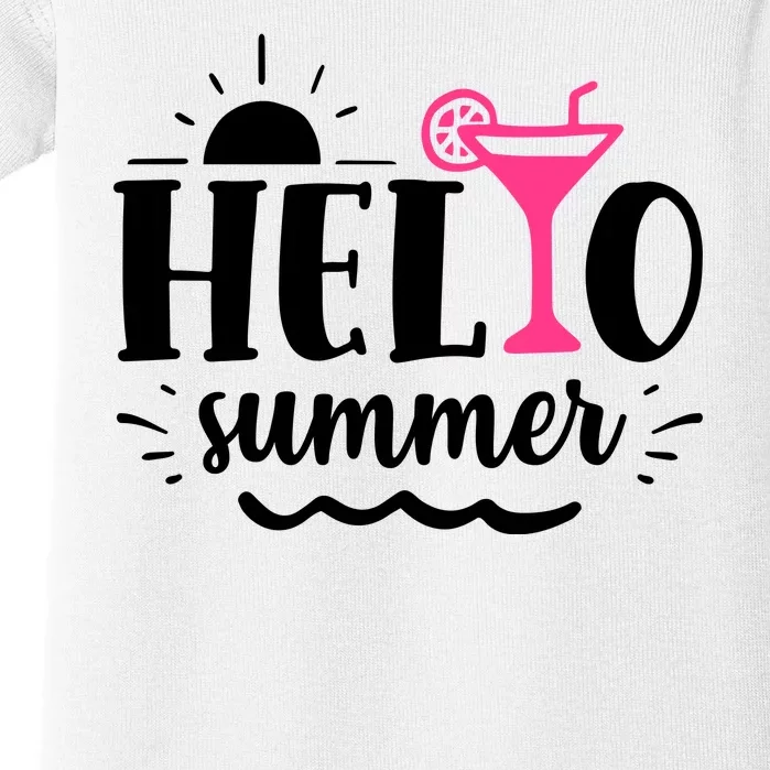 Hello Summer Vacation Fun Baby Bodysuit