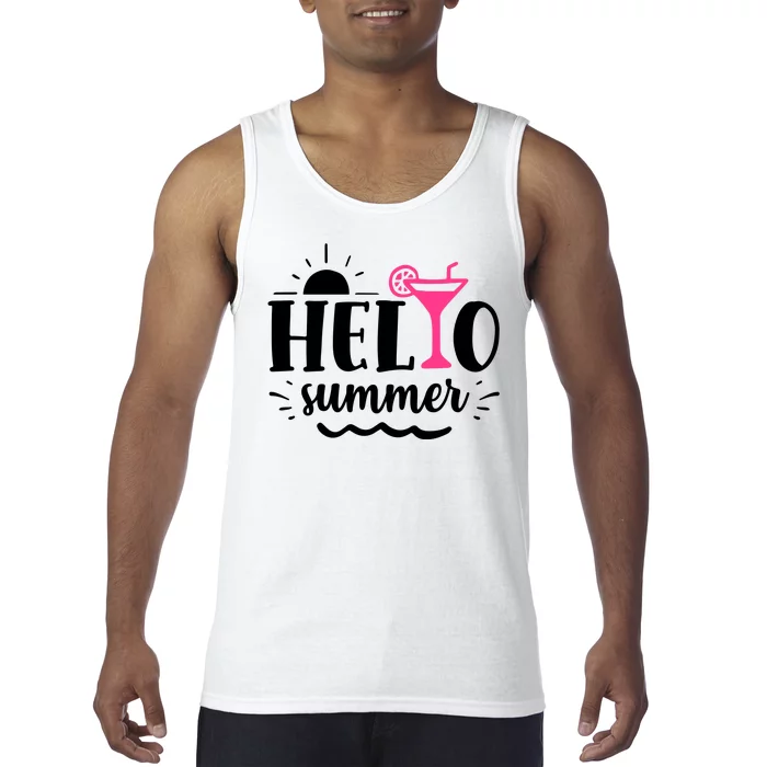 Hello Summer Vacation Fun Tank Top