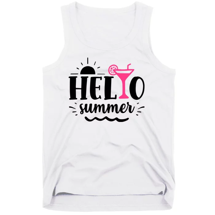 Hello Summer Vacation Fun Tank Top