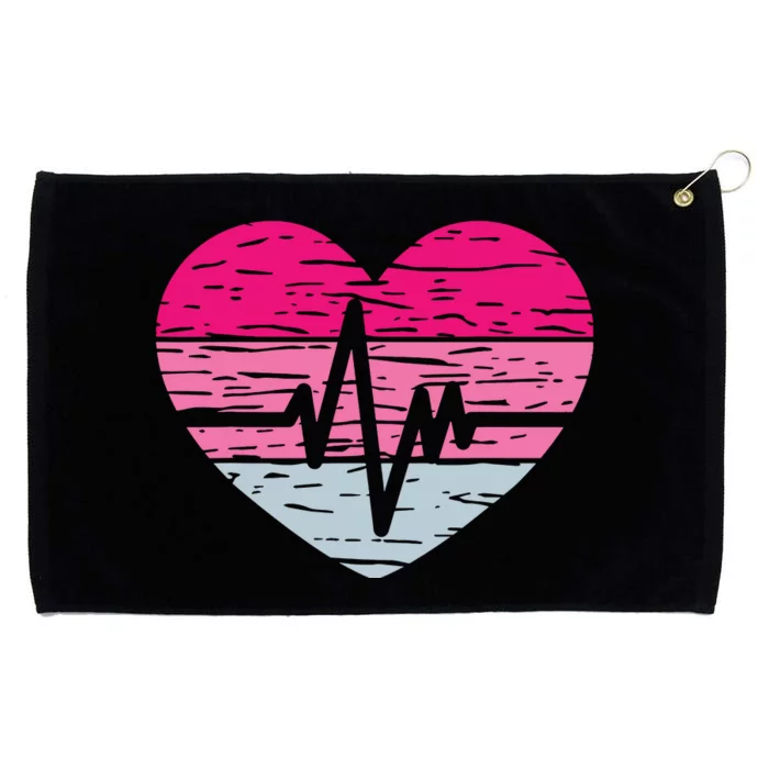 Heart Stethoscope Valentines Day Love Nursing Grommeted Golf Towel