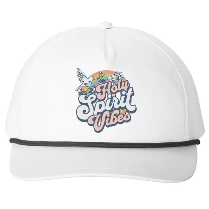 Holy Spirit Vibes Retro Vintage Christian Snapback Five-Panel Rope Hat