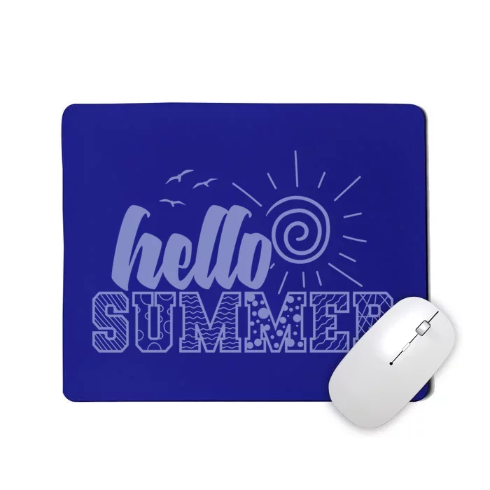 Hello Summer Vacation By The Sea Gift Mousepad