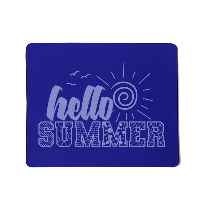 Hello Summer Vacation By The Sea Gift Mousepad