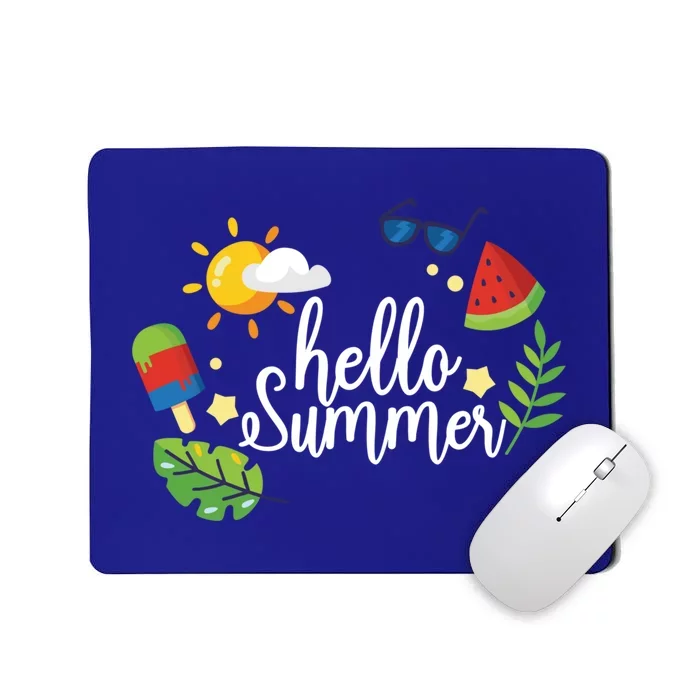 Hello Summer Vacation Holiday Island Travel Beach Sea Ocean Meaningful Gift Mousepad